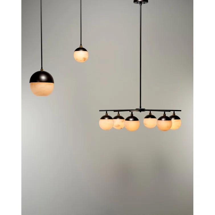 Metro 6 - Light Dimmable Sputnik Spider Chandelier