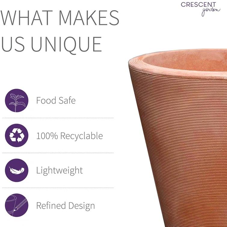 Madison Indoor/Outdoor Modern Round Planter