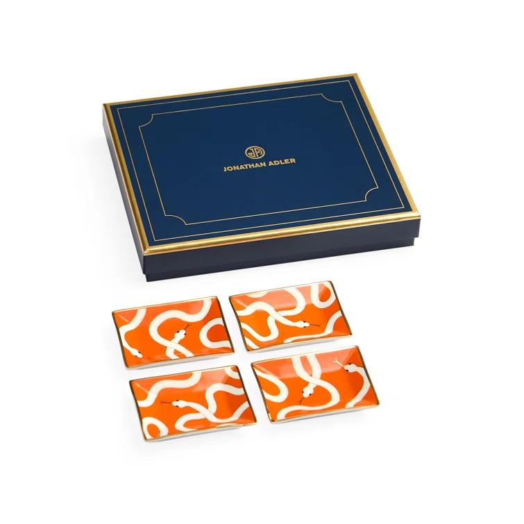 Eden Ceramic / Porcelain Tray - Set of 4 (Set of 4)