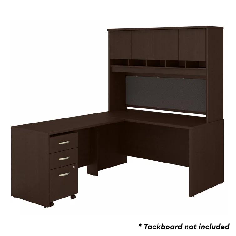 Series C 60W L Shaped Executive Desk with Hutch