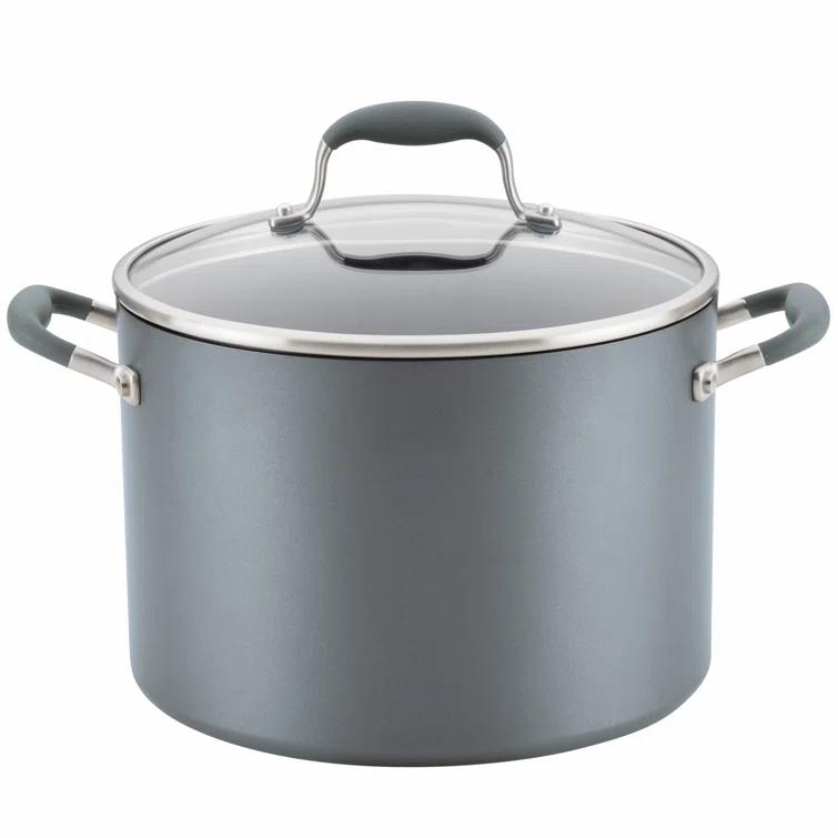 Anolon Anolon Advanced Home Hard Anodized Nonstick Stockpot With Lid, 10 Quart