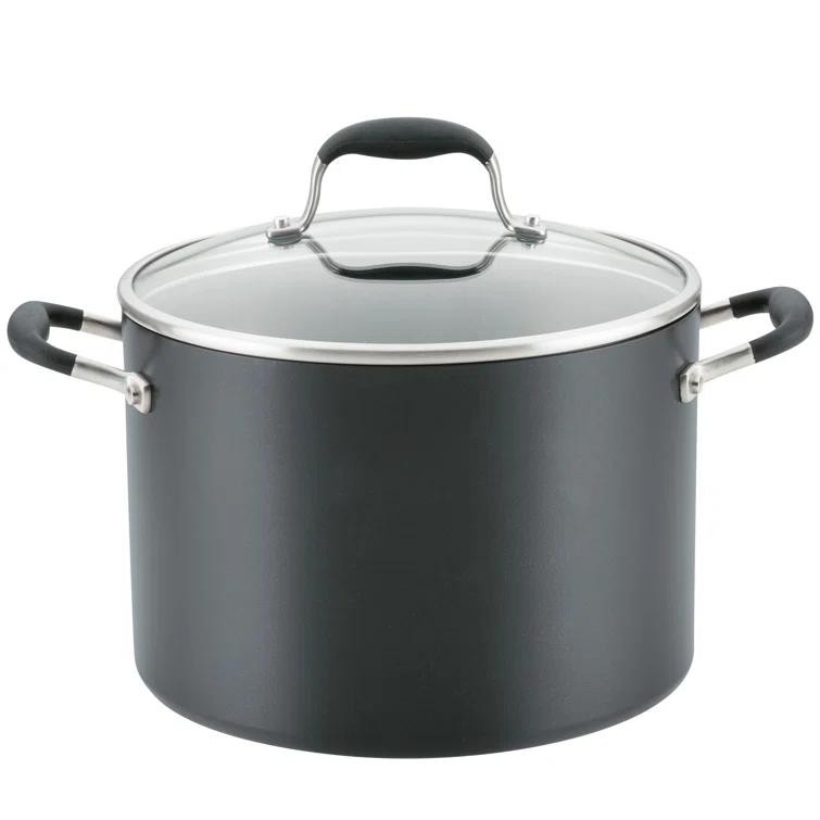 Anolon Anolon Advanced Home Hard Anodized Nonstick Stockpot With Lid, 10 Quart