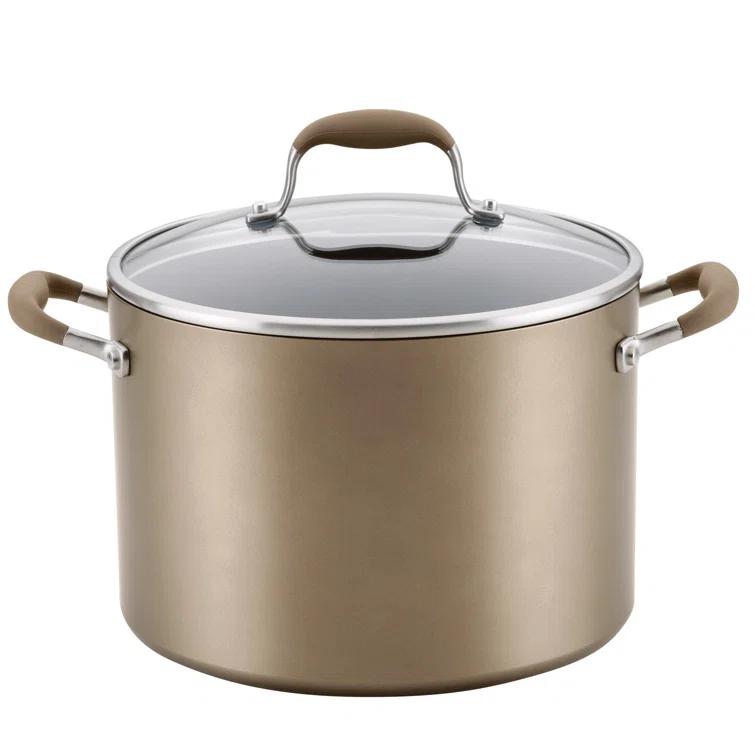 Anolon Anolon Advanced Home Hard Anodized Nonstick Stockpot With Lid, 10 Quart