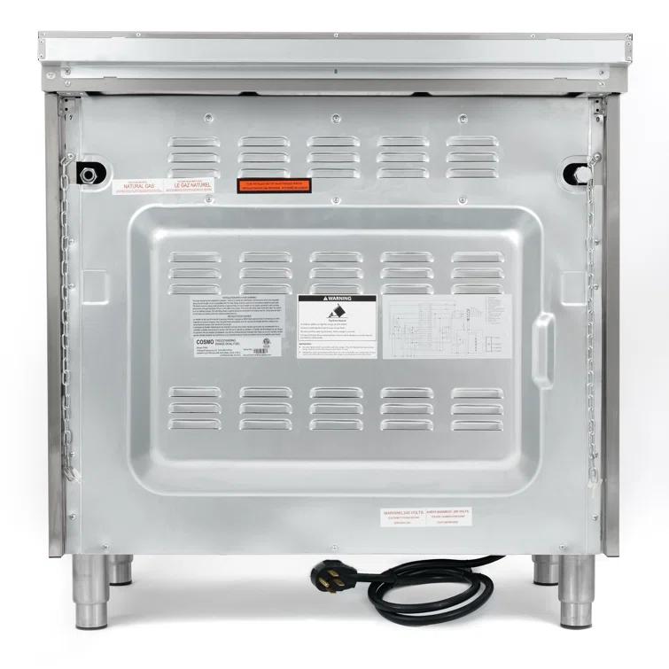 F965 Series 36 in. Stellar Collection 3.8 cu. ft. Dual Fuel Range, 5 Sealed Burners, 8 Function Convection Oven in Stainless Steel