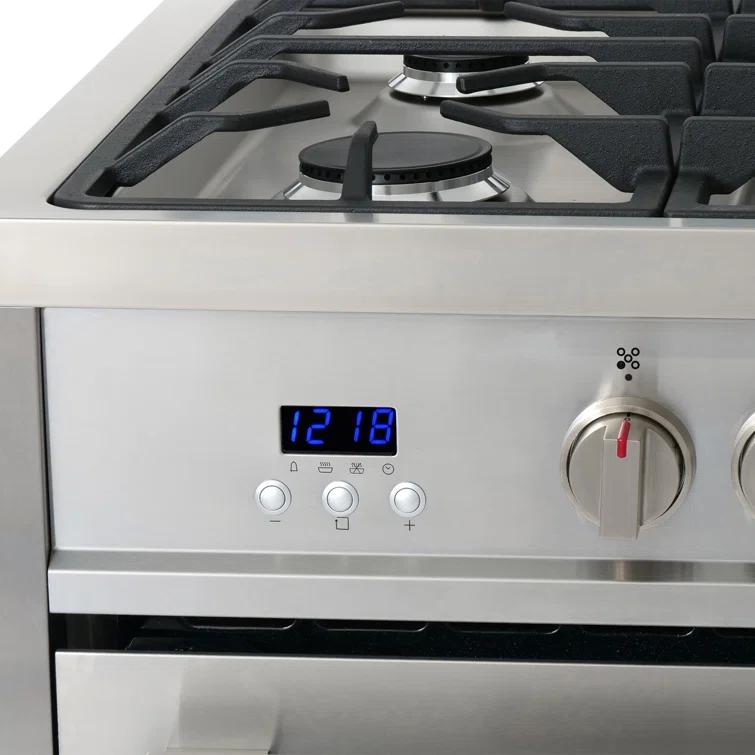 F965 Series 36 in. Stellar Collection 3.8 cu. ft. Dual Fuel Range, 5 Sealed Burners, 8 Function Convection Oven in Stainless Steel