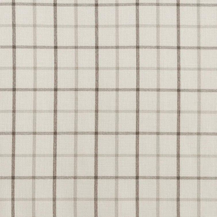 Anaheim Woven Plaid Room Darkening Thermal Fleece Lined Single Curtain Panel