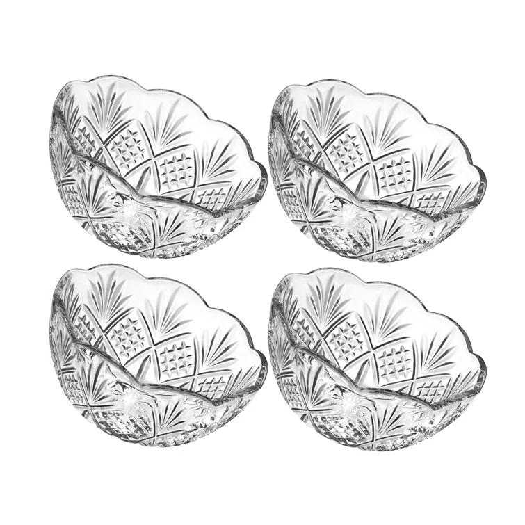 Godinger Silver Art Co Dublin Crystal Dessert Bowls 3.5oz Set (Set of 4)