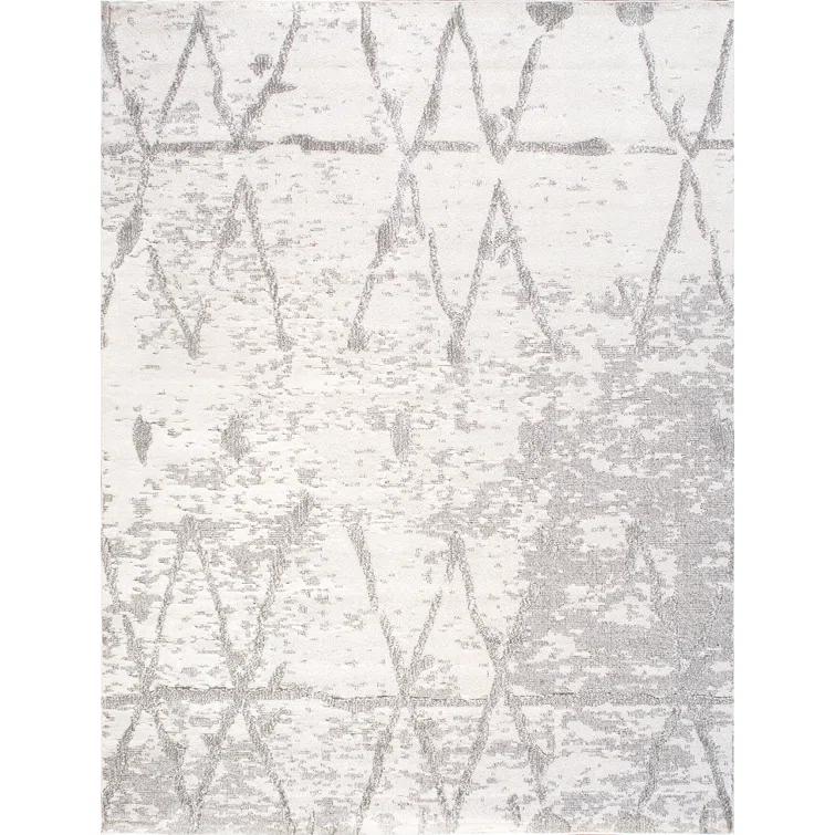 Sutton Polypropylene Ivory/Gray Area Rug