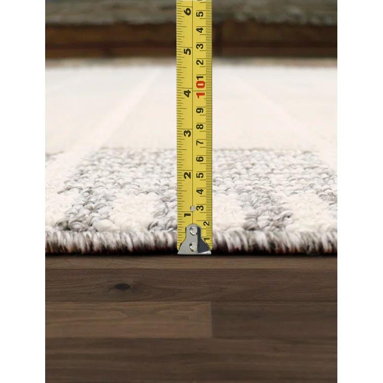 Pasargad Home Sutton 12' x 15' Power-Loomed Ivory/Grey Rug, For Indoor Space and all Age of Group