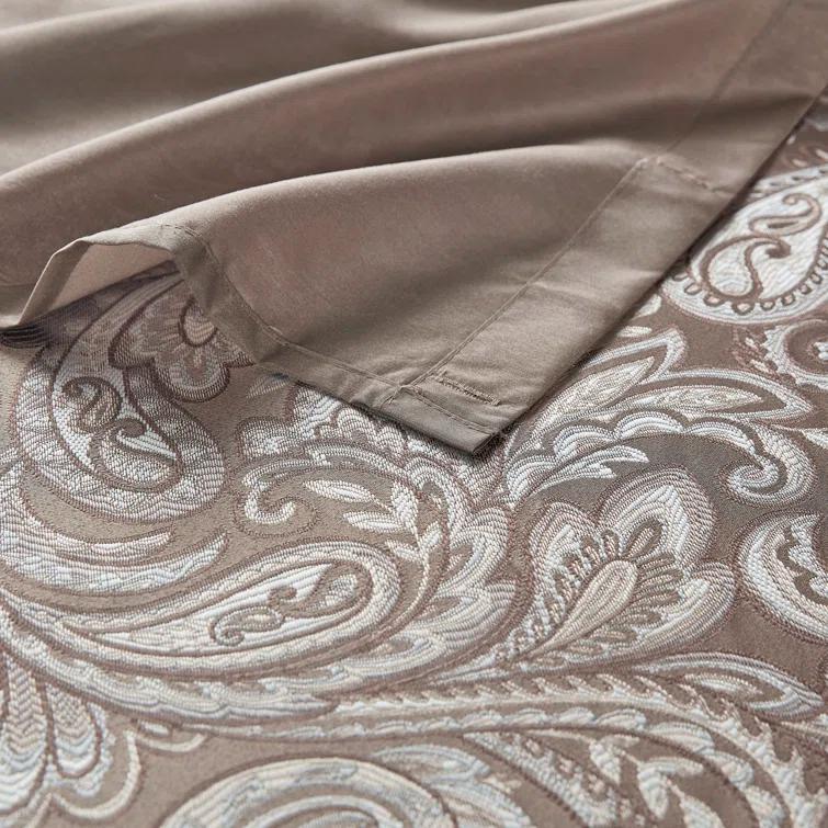 Madison Park Aubrey Paisley Jacquard Shower Curtain