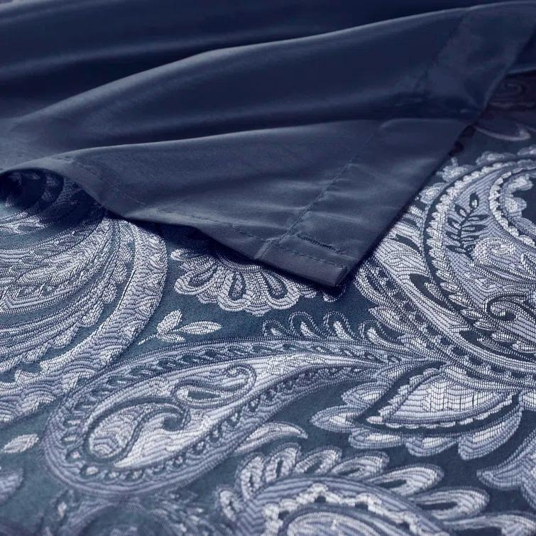 Madison Park Aubrey Paisley Jacquard Shower Curtain