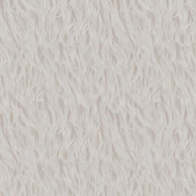 Queen White Upholstered Bed with Plush Headboard