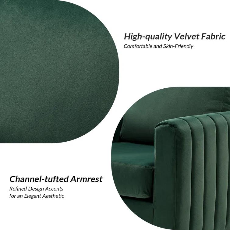 Cedarpoint Upholstered Velvet Club Chair