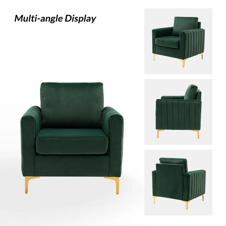 Cedarpoint Upholstered Velvet Club Chair
