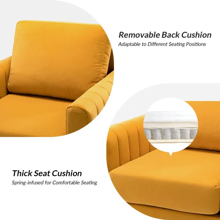 Cedarpoint Upholstered Velvet Club Chair