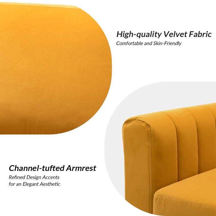Cedarpoint Upholstered Velvet Club Chair