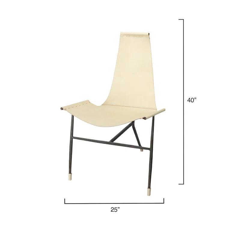 Jamie Young Company Abilene Faux Leather Accent Chair
