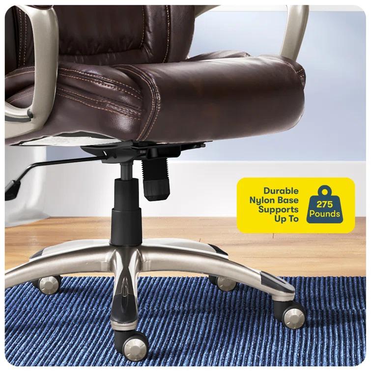Serta Serta Garret Executive Office Chair, Ergonomic Lumbar Support, Semi-Plush Cushion, Body Pillows