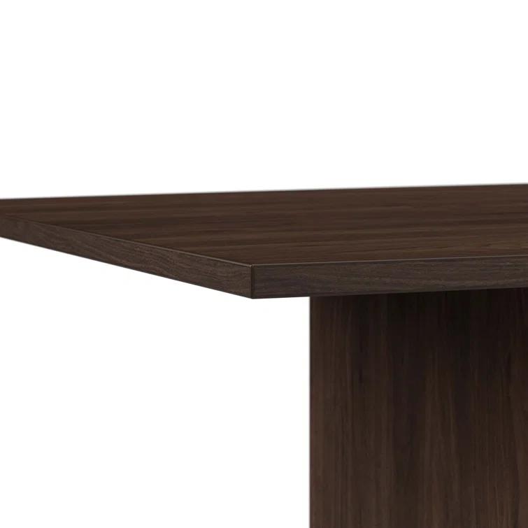 BBF 120W x 48D Boat Shaped Conference Table with Wood Base