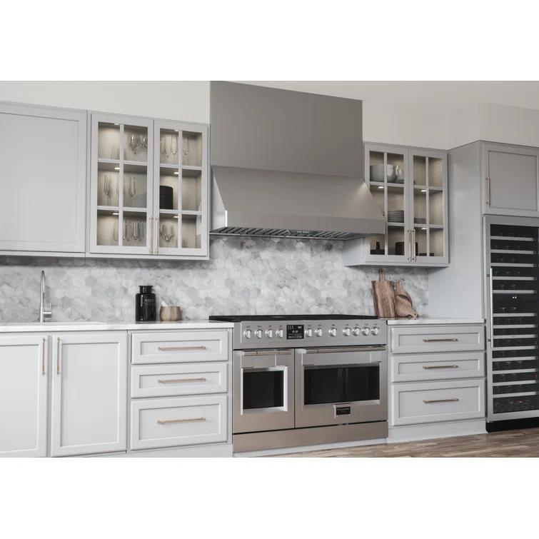 Pro Zephyr 42" 650 CFM Wall Mount Range Hood with LED Light in Stainless Steel