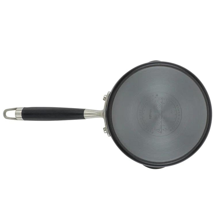 Anolon Advanced Home Hard Anodized Nonstick Saucepan With Straining Lid, 2 Quart