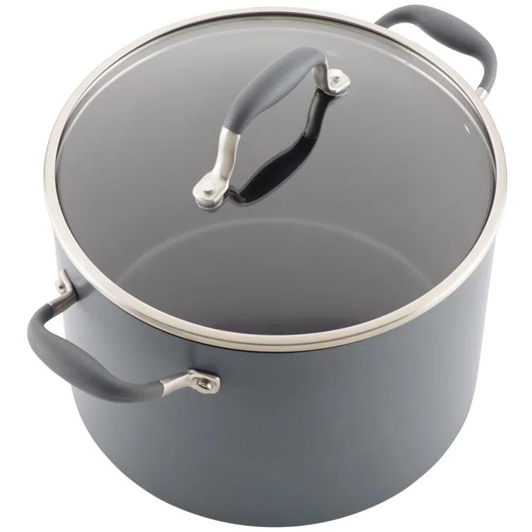 Anolon Anolon Advanced Home Hard Anodized Nonstick Stockpot With Lid, 10 Quart