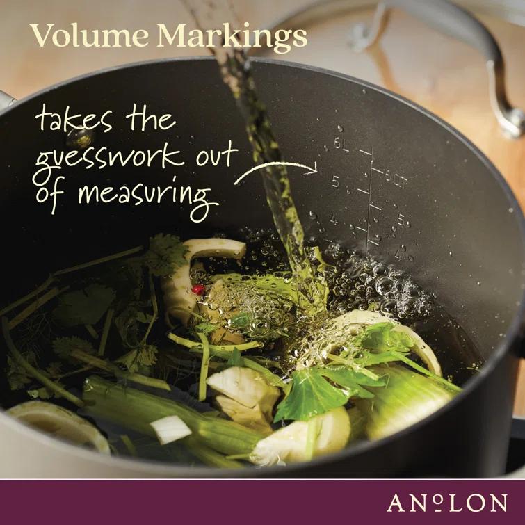 Anolon Anolon Advanced Home Hard Anodized Nonstick Stockpot With Lid, 10 Quart