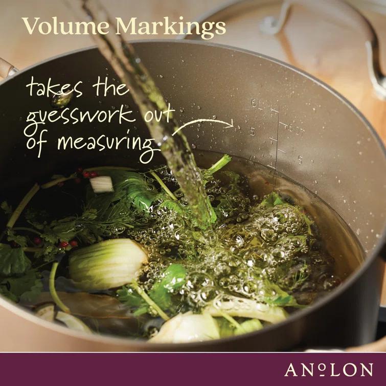 Anolon Anolon Advanced Home Hard Anodized Nonstick Stockpot With Lid, 10 Quart