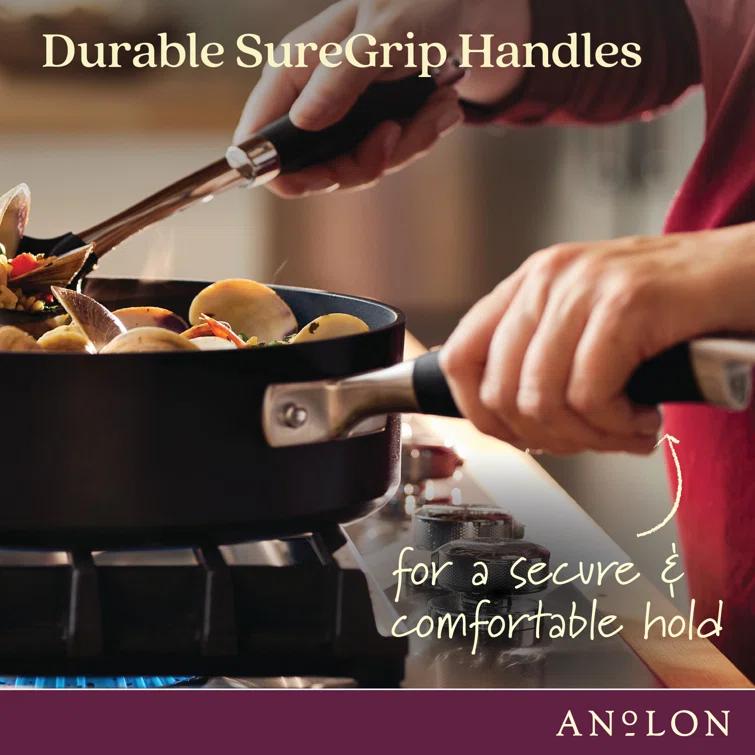 Anolon Anolon Advanced Home Hard Anodized Nonstick Stockpot With Lid, 10 Quart