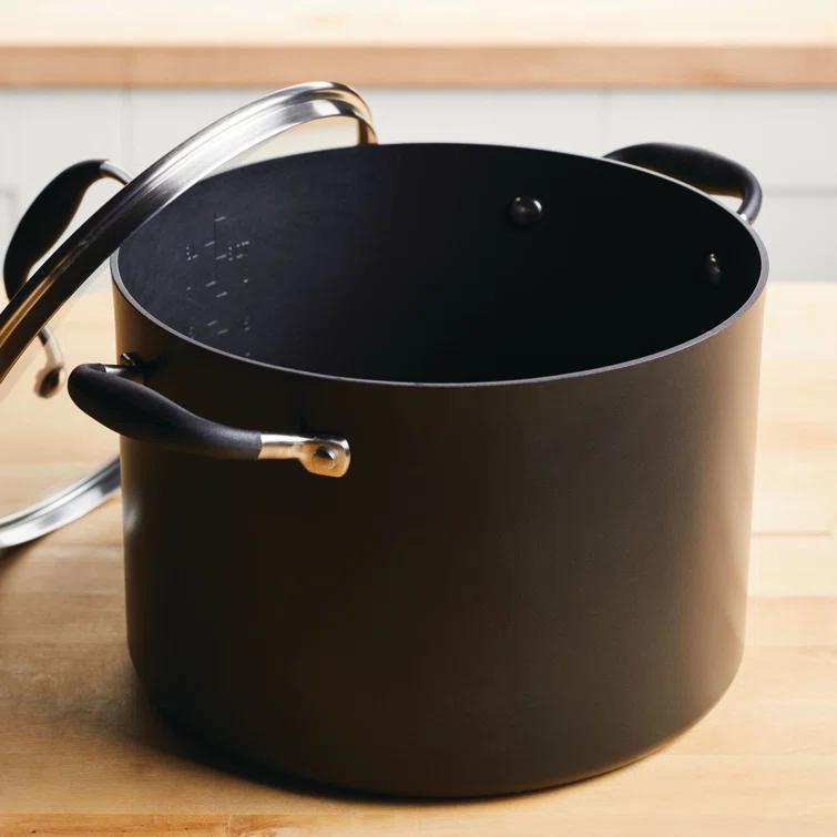Anolon Anolon Advanced Home Hard Anodized Nonstick Stockpot With Lid, 10 Quart