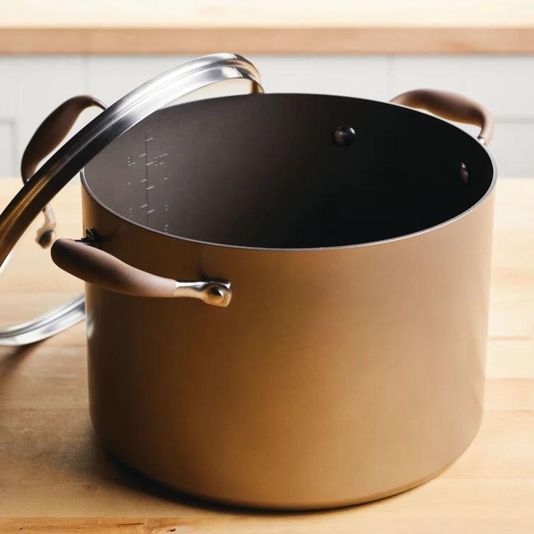 Anolon Anolon Advanced Home Hard Anodized Nonstick Stockpot With Lid, 10 Quart