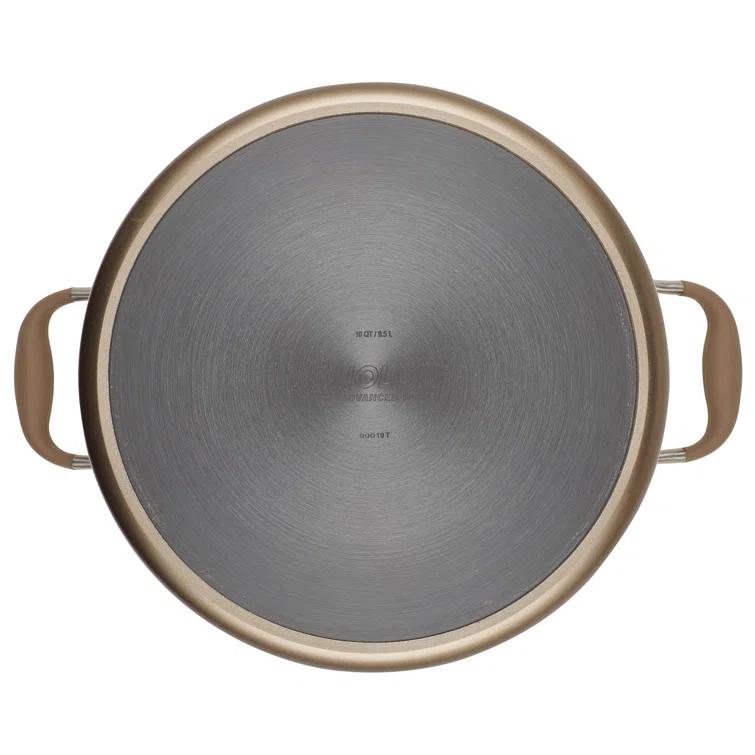 Anolon Anolon Advanced Home Hard Anodized Nonstick Stockpot With Lid, 10 Quart