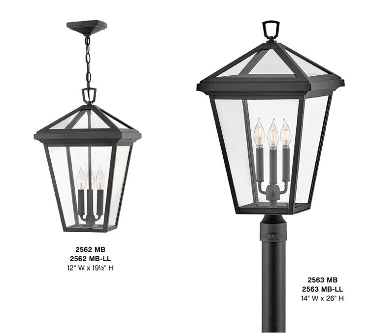 Aalford Place Bronze 3 - Bulb 19.5" H Outdoor Pendant