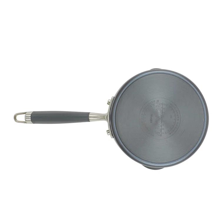 Anolon Anolon Advanced Home Hard Anodized Nonstick Saucepan With Straining Lid, 2 Quart