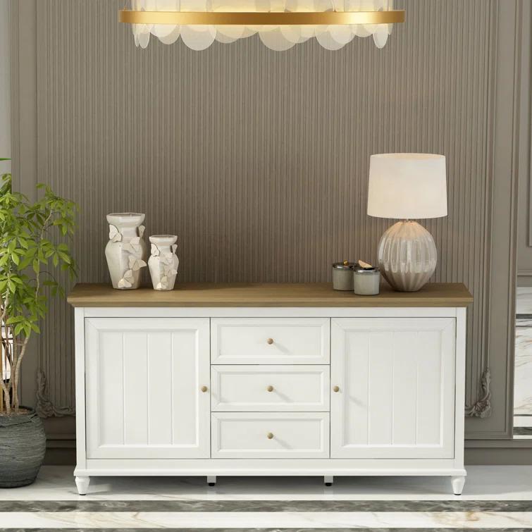 Anderson Chenon Sideboard - White & Brown