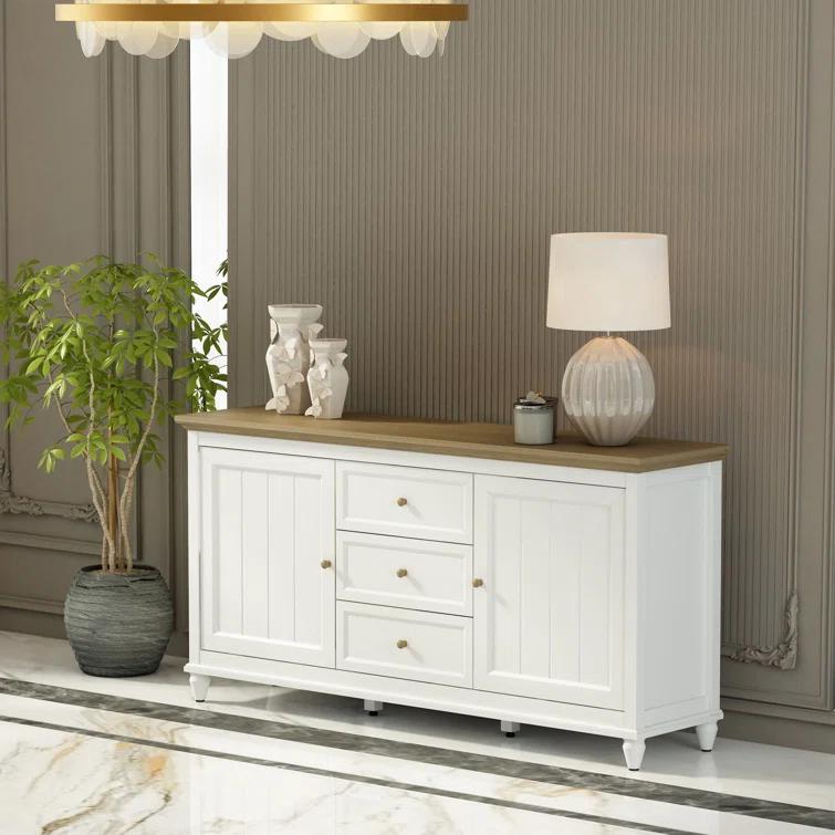 Anderson Chenon Sideboard - White & Brown