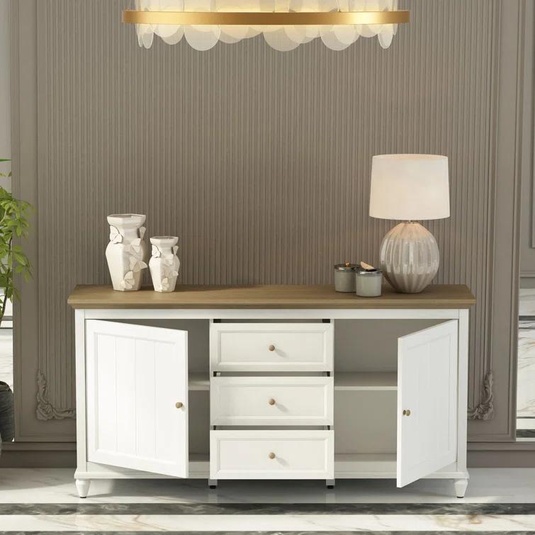 Anderson Chenon Sideboard - White & Brown