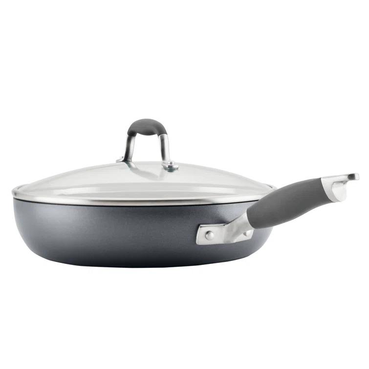 Anolon Anolon Advanced Home Hard Anodized Nonstick Deep Frying Pan / Skillet with Lid, 12 Inch