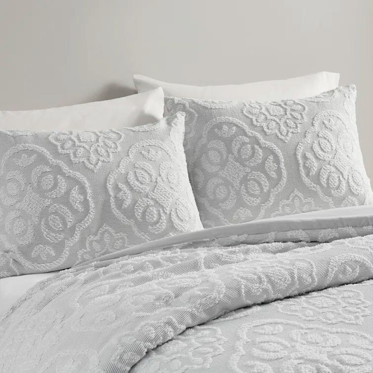 510 Design Everly 3 Piece Tufted Woven Medallion Comforter Set