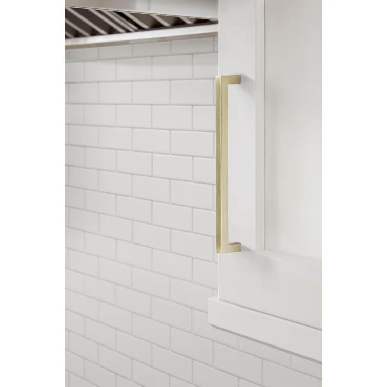 Monument 7-9/16 inch (192mm) Center-to-Center Polished Nickel Cabinet Pull