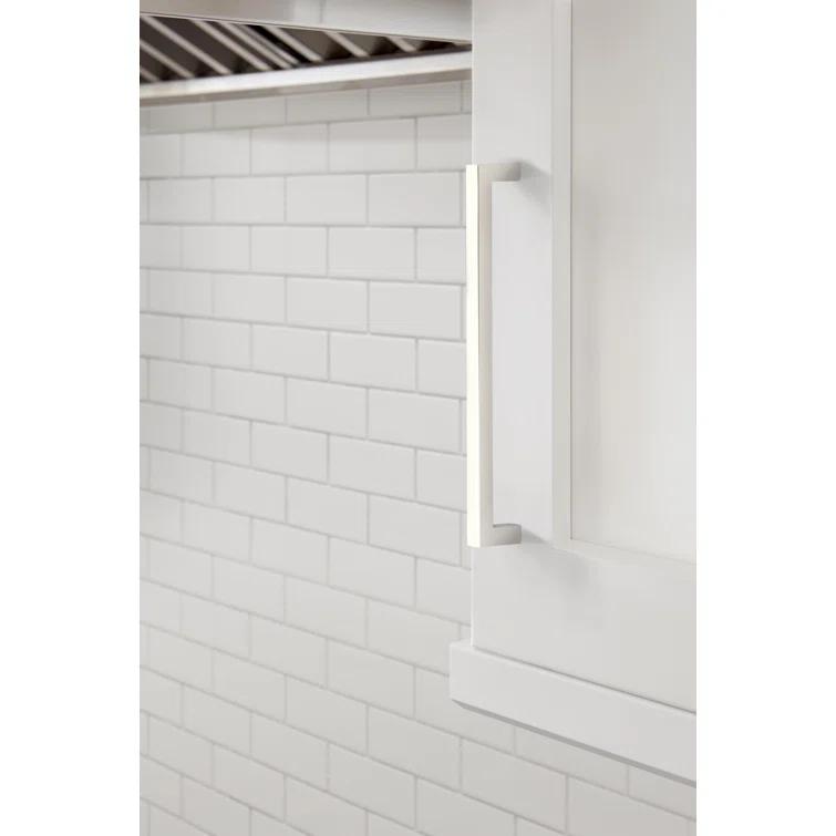 Monument 7-9/16 inch (192mm) Center-to-Center Polished Nickel Cabinet Pull
