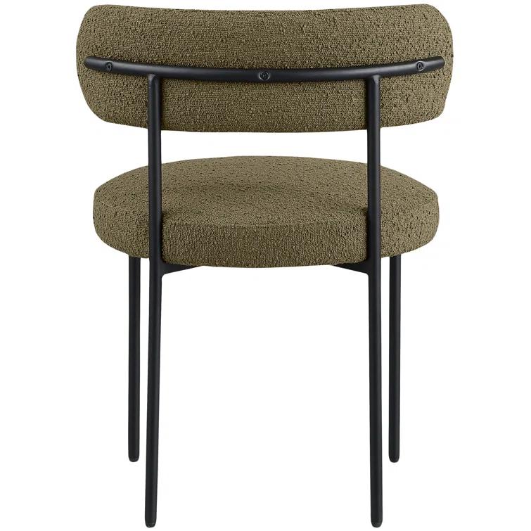 Sherwood Solid Back Boucle Side Chair