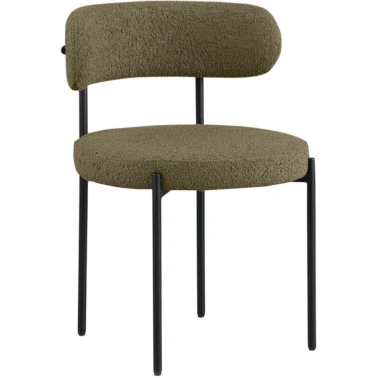Sherwood Solid Back Boucle Side Chair