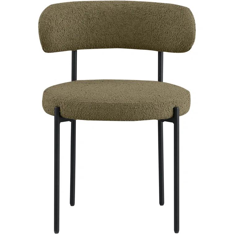 Sherwood Solid Back Boucle Side Chair