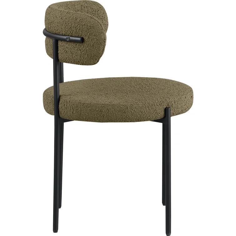 Sherwood Solid Back Boucle Side Chair