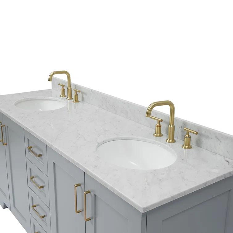 ARIEL TAYLOR 73 IN DOUBLE OVAL SINK VANITY 1