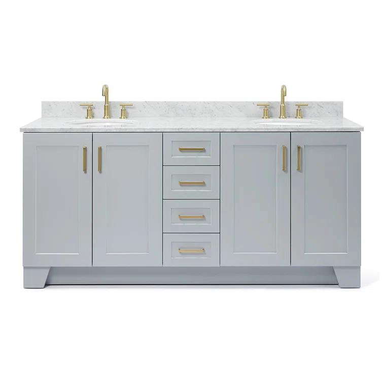 ARIEL TAYLOR 73 IN DOUBLE OVAL SINK VANITY 1