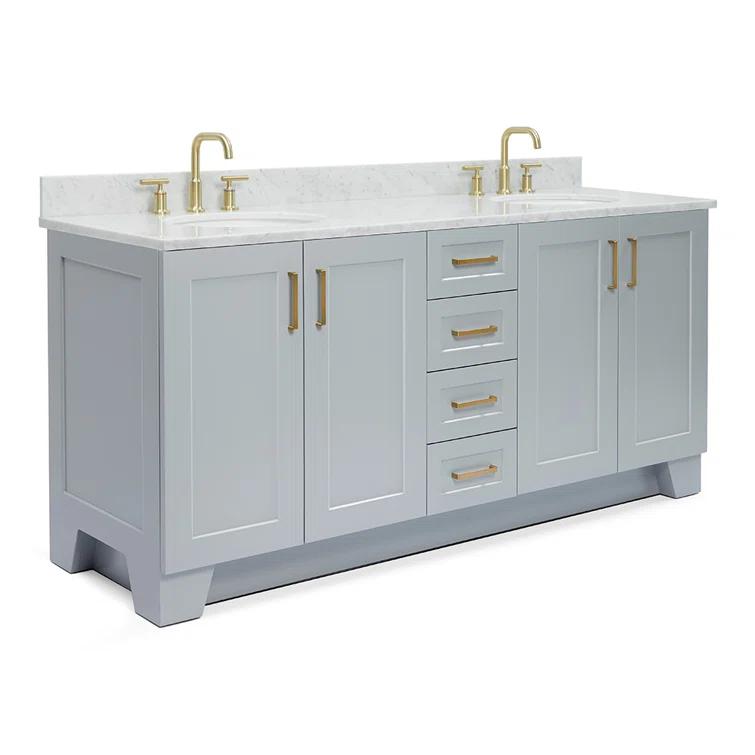 ARIEL TAYLOR 73 IN DOUBLE OVAL SINK VANITY 1