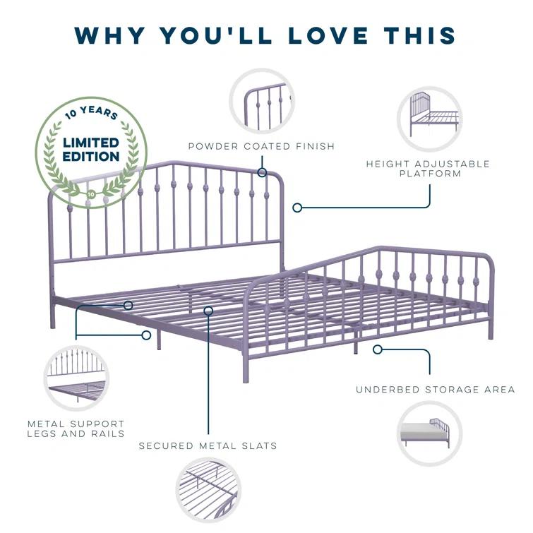 Bushwick Metal Platform Bed