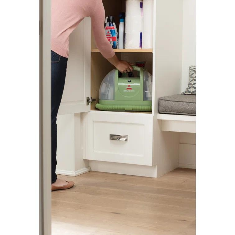 BISSELL 1400B BISSELL Little Green Multi-Purpose Portable Carpet and Upholstery Cleaner, Car and Auto Detailer, with Exclusive Specialty Tools, Green, 1400B